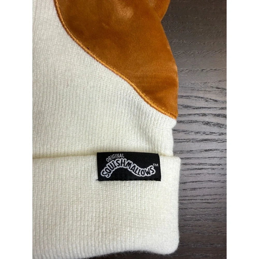 Squishmallows Cam the Cat Beanie Hat Cream‎ Calico Knit Winter Cap Kids One Size
